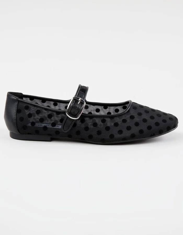 STEVE MADDEN Arlow Leopard Womens Mesh Ballet Flats - Image 6
