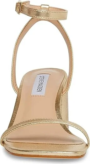 Steve Madden Audrina Sandal Women's Sandals Gold Leather : 6 M - Image 5