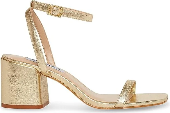 Steve Madden Audrina Sandal Women's Sandals Gold Leather : 6 M - Image 6