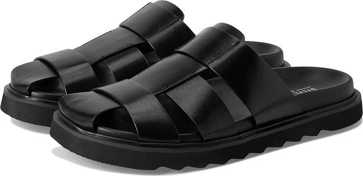 Steve Madden Bandera Men's Dress Sandals Black : 10 D - Medium, Leather