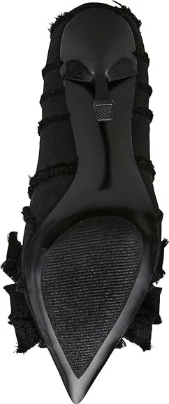 Steve Madden Barb High Women's Heels Black : 6 M, Textile - Image 3