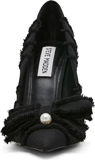 Steve Madden Barb High Women's Heels Black : 6 M, Textile - Image 5