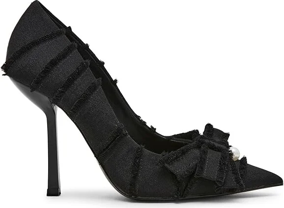 Steve Madden Barb High Women's Heels Black : 6 M, Textile - Image 6