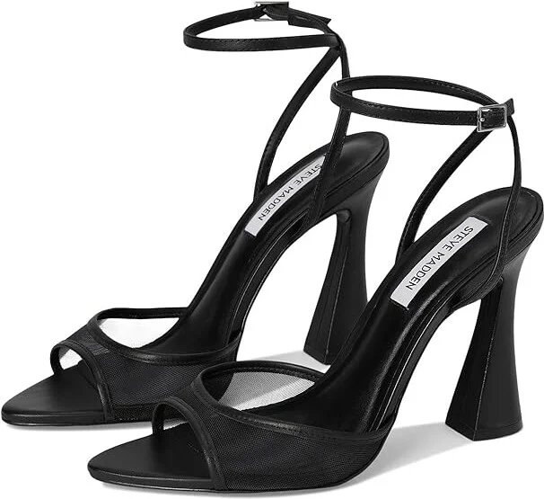 Steve Madden Beki Women's Sandals Black : 7.5 M, Leather