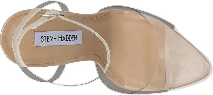 Steve Madden Beki Women's Sandals Clear/Blush : 8.5 M, Leather - Image 2