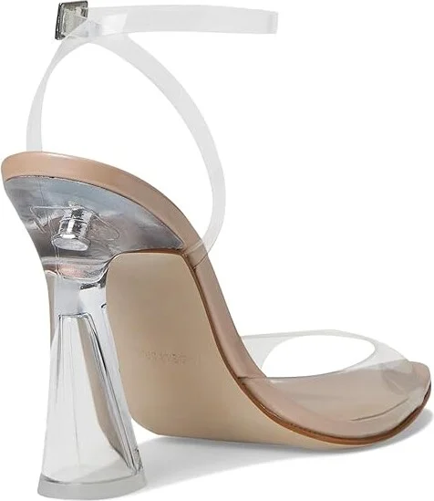 Steve Madden Beki Women's Sandals Clear/Blush : 8.5 M, Leather - Image 4