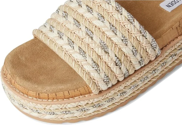 Steve Madden Beller Women's Sandals Natural : 8 M, Rubber - Image 7
