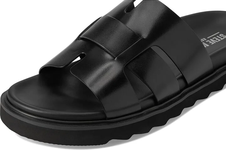 Steve Madden Bellville Men's Dress Sandals Black : 12 D - Medium, Leather - Image 7