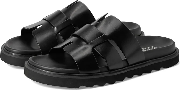 Steve Madden Bellville Men's Dress Sandals Black : 12 D - Medium, Leather
