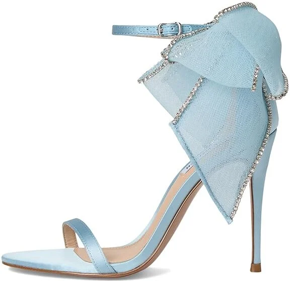 Steve Madden Benni Women's Sandals Light Blue : 9.5 M, Faux Leather - Image 6