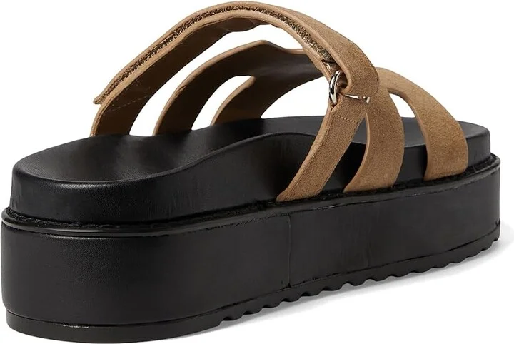 Steve Madden Bigmayven Women's Dress Sandals Taupe Suede : 9 M, Leather/Rubber - Image 4