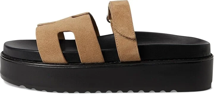 Steve Madden Bigmayven Women's Dress Sandals Taupe Suede : 9 M, Leather/Rubber - Image 6