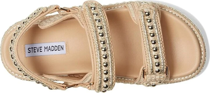 Steve Madden Bigmona Women's Sandals Gold : 10 M, Synthetic - Image 2
