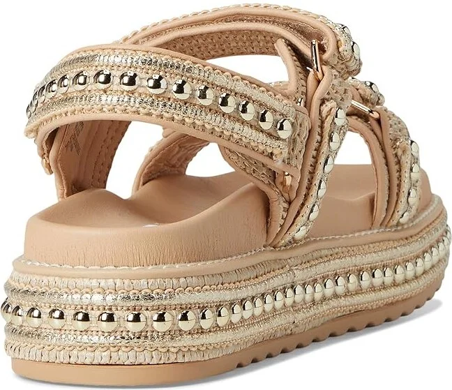 Steve Madden Bigmona Women's Sandals Gold : 10 M, Synthetic - Image 4