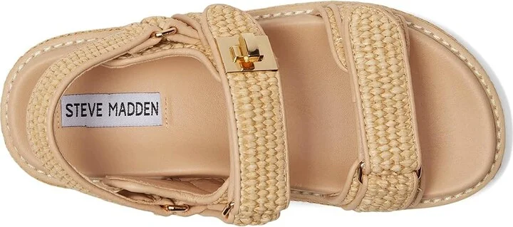 Steve Madden Bigmona Women's Sandals Natural Raffia : 9.5 M, Synthetic - Image 2