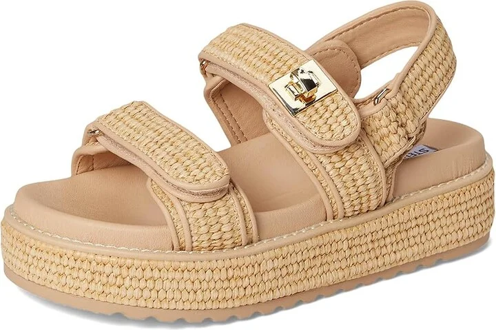Steve Madden Bigmona Women's Sandals Natural Raffia : 9.5 M, Synthetic - Image 5