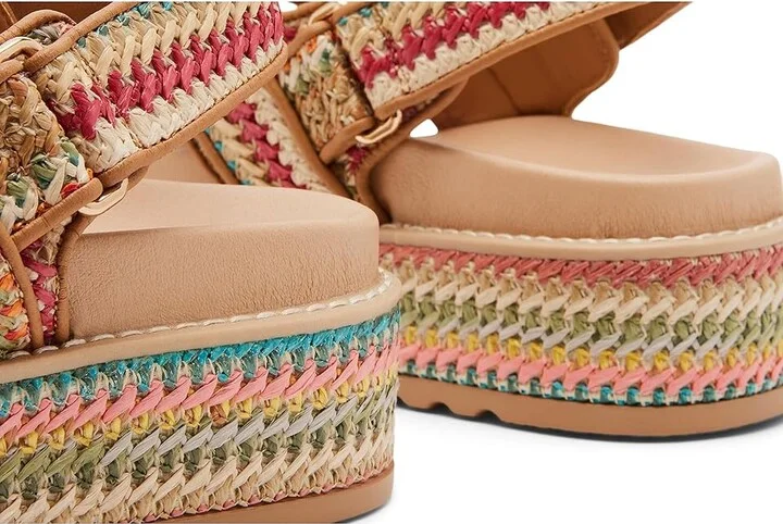 Steve Madden Bigmona Women's Sandals Raffia : 8.5 M, Synthetic - Image 5