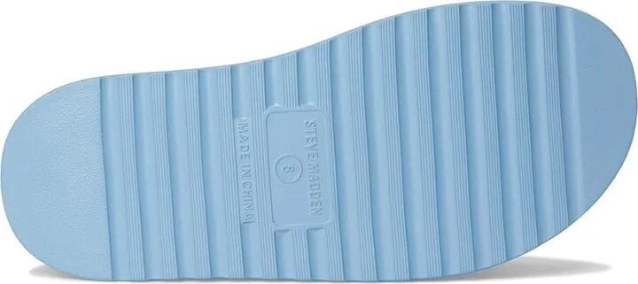 Steve Madden Bigschmona Women's Sandals Light Blue Jelly : 6 M, Suede - Image 3