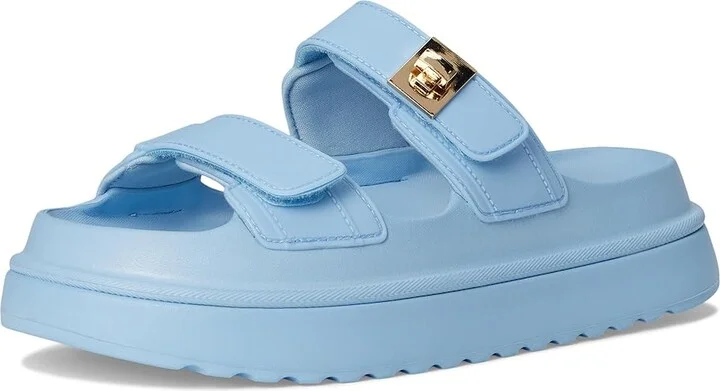Steve Madden Bigschmona Women's Sandals Light Blue Jelly : 6 M, Suede - Image 5