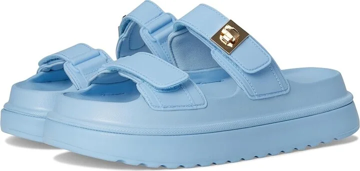Steve Madden Bigschmona Women's Sandals Light Blue Jelly : 6 M, Suede