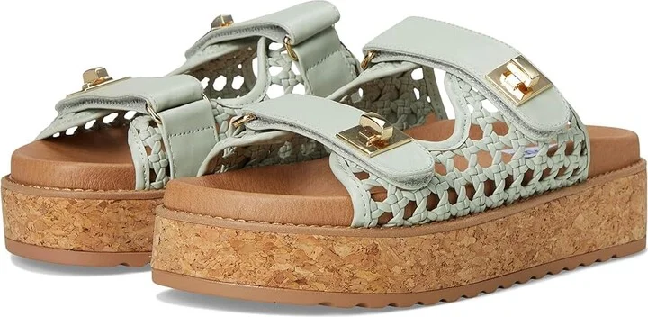 Steve Madden Bigschmona Women's Sandals Mint : 9.5 M, Suede