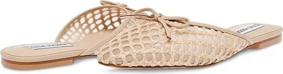 Steve Madden Birdee Women's Slippers Tan Raffia : 10 M, Hemp/Rubber