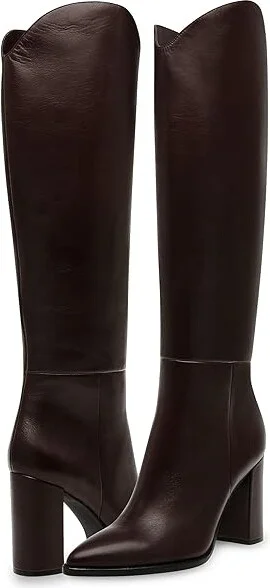 Steve Madden Bixby Women's Boots Dark Brown : 7.5 M, Leather