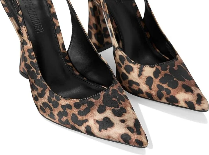 Steve Madden Blare Women's Shoes Leopard Satin : 6 M, Canvas - Image 7