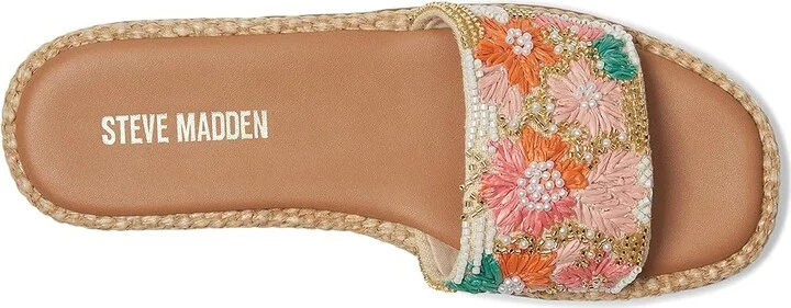 Steve Madden Boardwalk Women's Flat Shoes Floral 1 : 7.5 M, Textile - Image 2