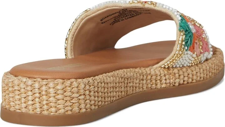 Steve Madden Boardwalk Women's Flat Shoes Floral 1 : 7.5 M, Textile - Image 4