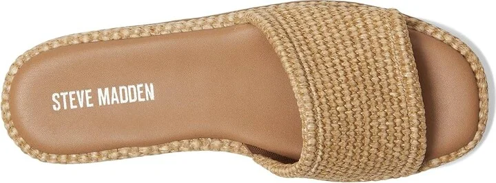 Steve Madden Boardwalk Women's Flat Shoes Natural Raffia : 6.5 M, Textile - Image 2