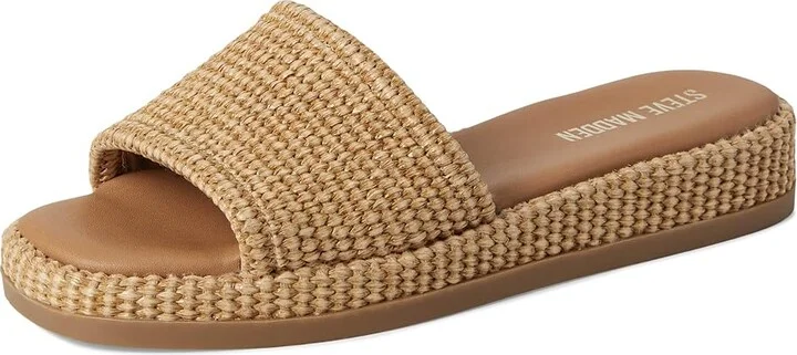 Steve Madden Boardwalk Women's Flat Shoes Natural Raffia : 6.5 M, Textile - Image 5