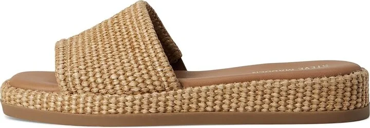 Steve Madden Boardwalk Women's Flat Shoes Natural Raffia : 6.5 M, Textile - Image 6