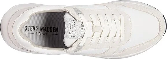 Steve Madden Braddik Men's Shoes White : 7 D - Medium, Suede/Synthetic - Image 2