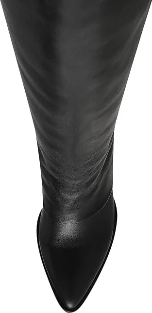 Steve Madden Brailey Women's Boots Black Leather : 9.5 M, Suede - Image 2