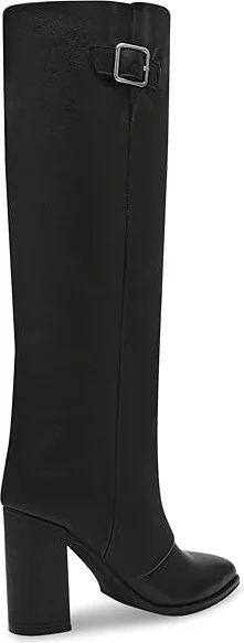 Steve Madden Brailey Women's Boots Black Leather : 9.5 M, Suede - Image 4