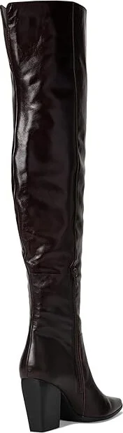Steve Madden Bramble Women's Boots Brown Leather : 7.5 M - Image 4