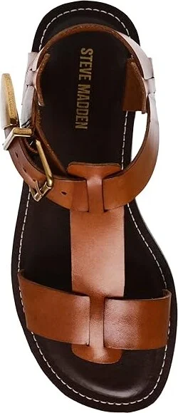 Steve Madden Brazinn Women's Sandals Tan Leather : 6.5 M - Image 2