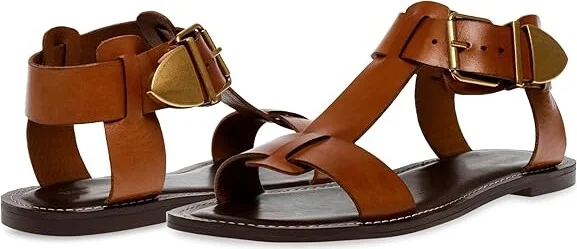 Steve Madden Brazinn Women's Sandals Tan Leather : 6.5 M