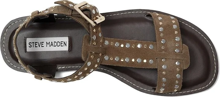 Steve Madden Brazinn Women's Sandals Taupe Suede : 10 M, Leather/Suede - Image 2