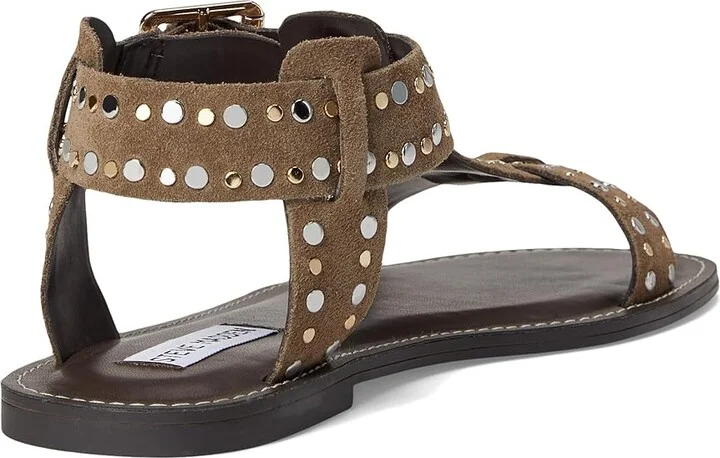 Steve Madden Brazinn Women's Sandals Taupe Suede : 10 M, Leather/Suede - Image 4