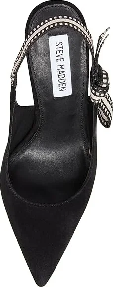 Steve Madden Bri High Women's Heels Black Lace : 8 M, Textile - Image 7