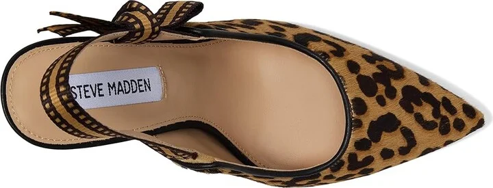Steve Madden Bri High Women's Heels Leopard : 6.5 M, Textile - Image 2