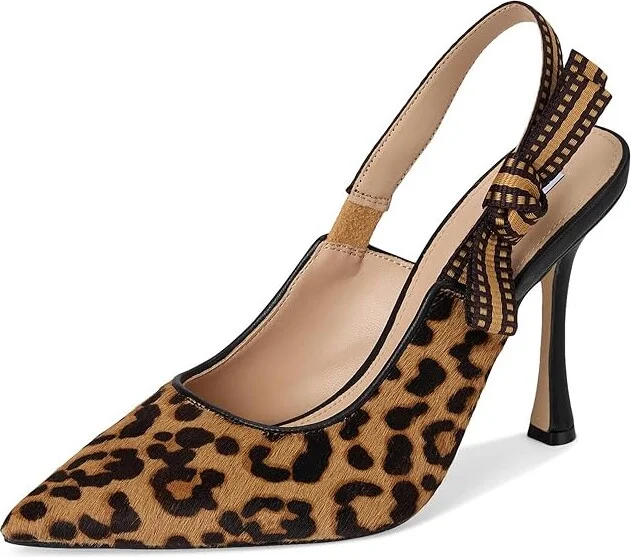 Steve Madden Bri High Women's Heels Leopard : 6.5 M, Textile - Image 5