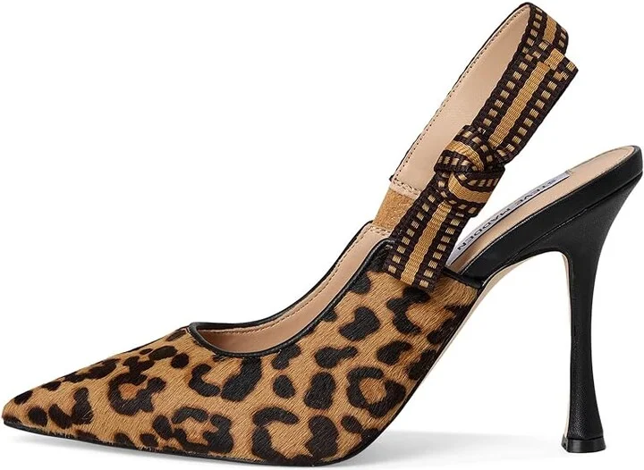 Steve Madden Bri High Women's Heels Leopard : 6.5 M, Textile - Image 6