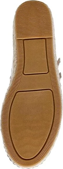 Steve Madden Brinn Women's Flat Shoes Silver Leather : 8.5 M, Denim/Leather - Image 3
