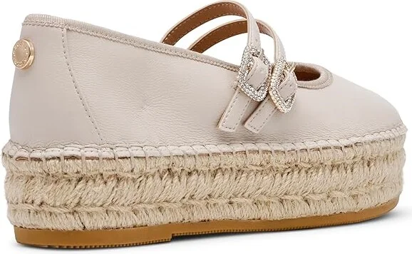 Steve Madden Brinn Women's Flat Shoes Silver Leather : 8.5 M, Denim/Leather - Image 9