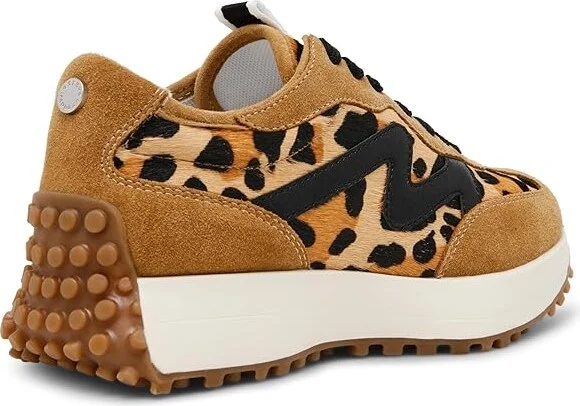 Steve Madden Campo Sneaker Women's Shoes Leopard/Tan : 8.5 M, Textile - Image 4