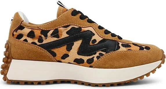 Steve Madden Campo Sneaker Women's Shoes Leopard/Tan : 8.5 M, Textile - Image 6