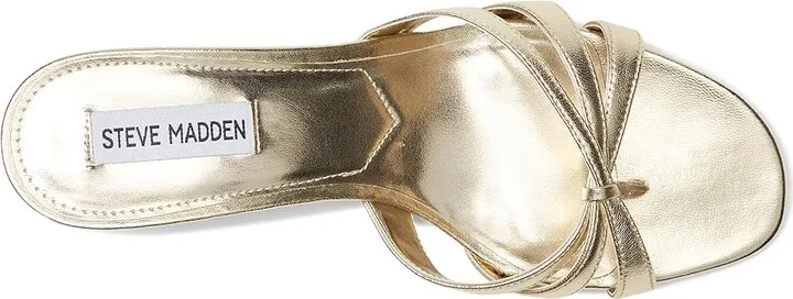 Steve Madden Cary Women's Sandals Gold Leather : 10 M, Leather/Rubber - Image 2